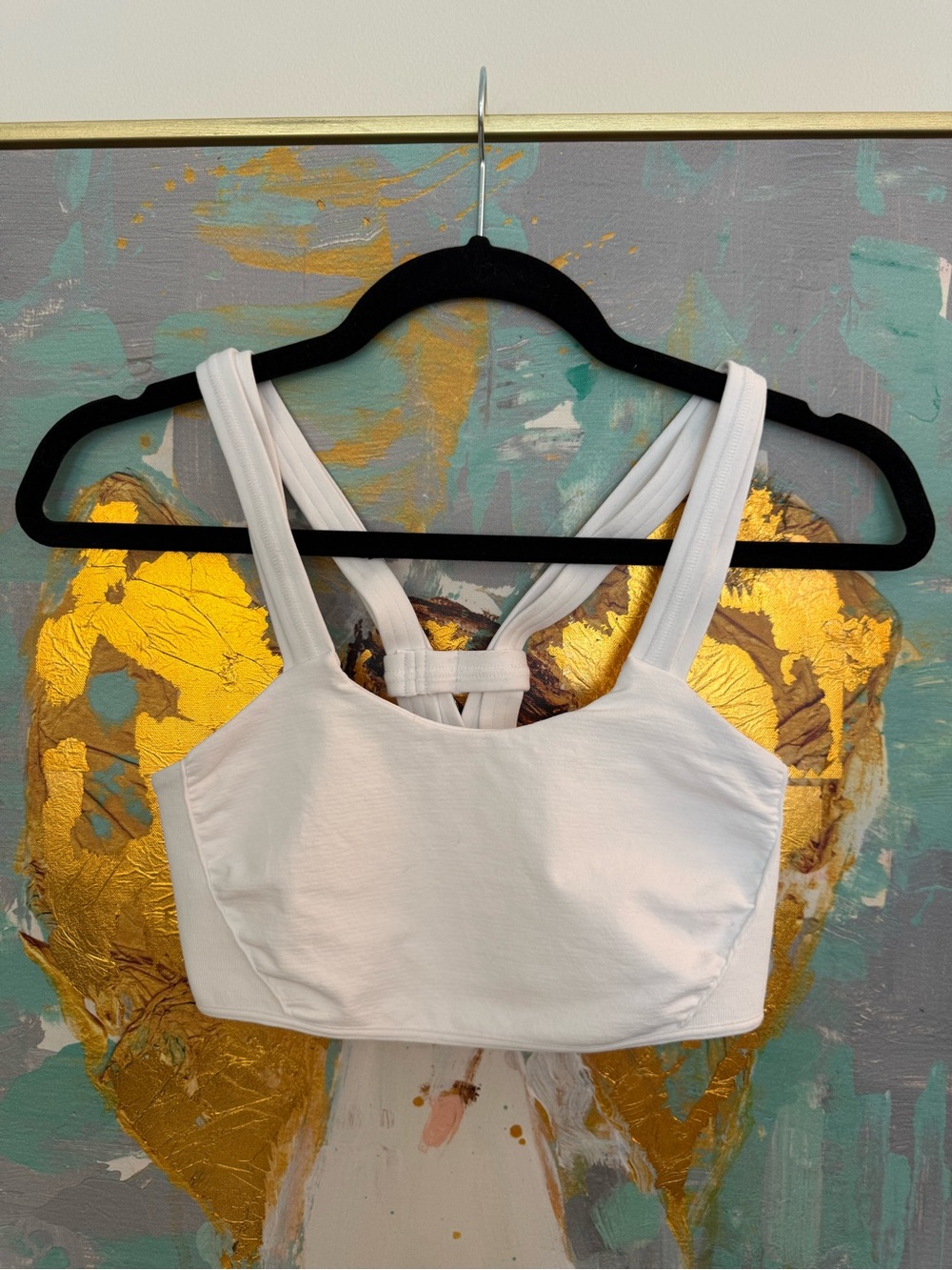FP White Strappy Sports Bra - Women Intimates & Sleepwear